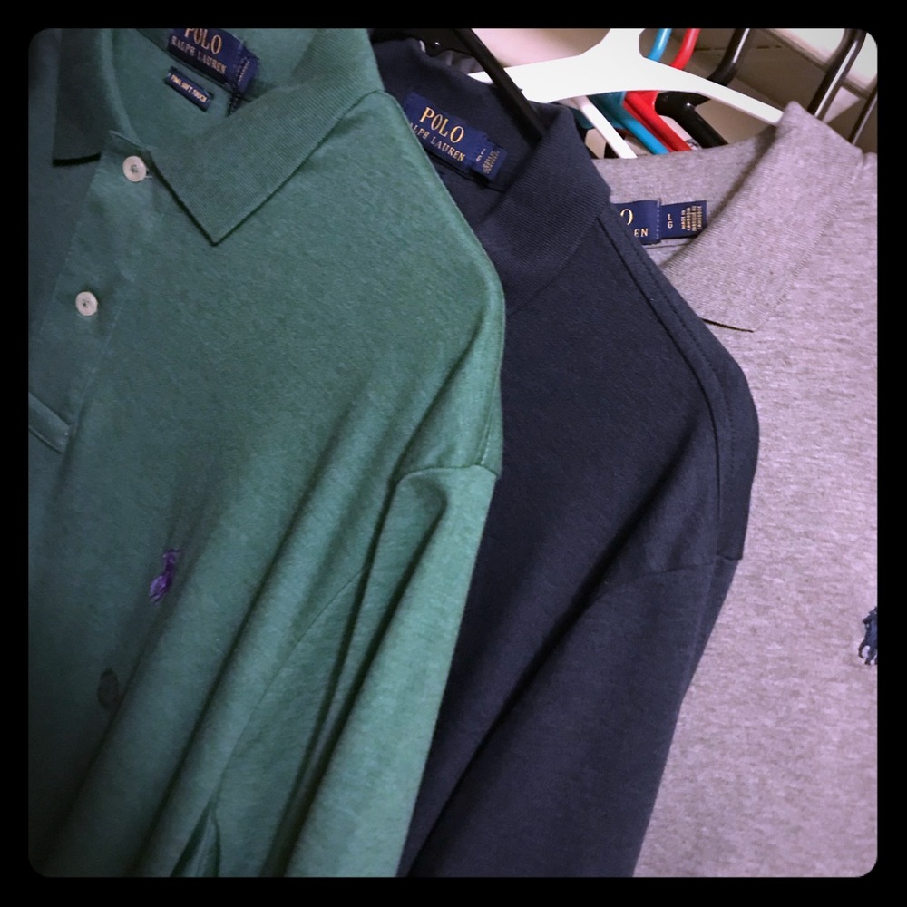 3 Polo Ralph Lauren Pima Soft Touch Collar Ts